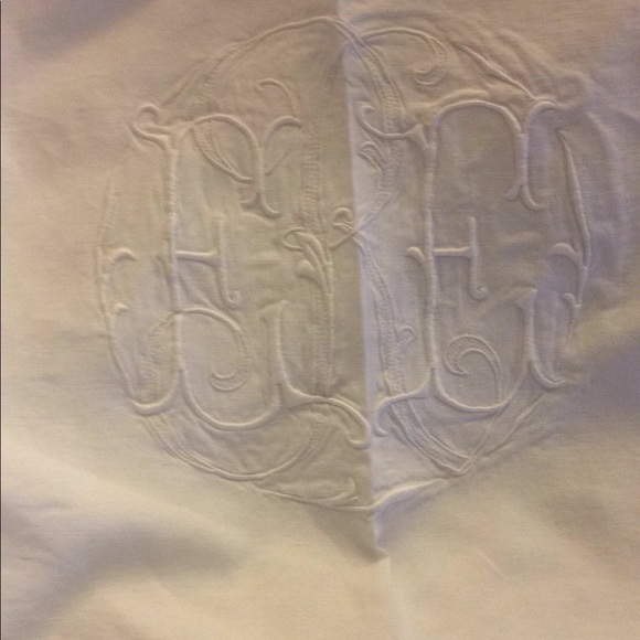 Antique Dowry French Linen Sheet and Pillowcases - Picture 4 of 5